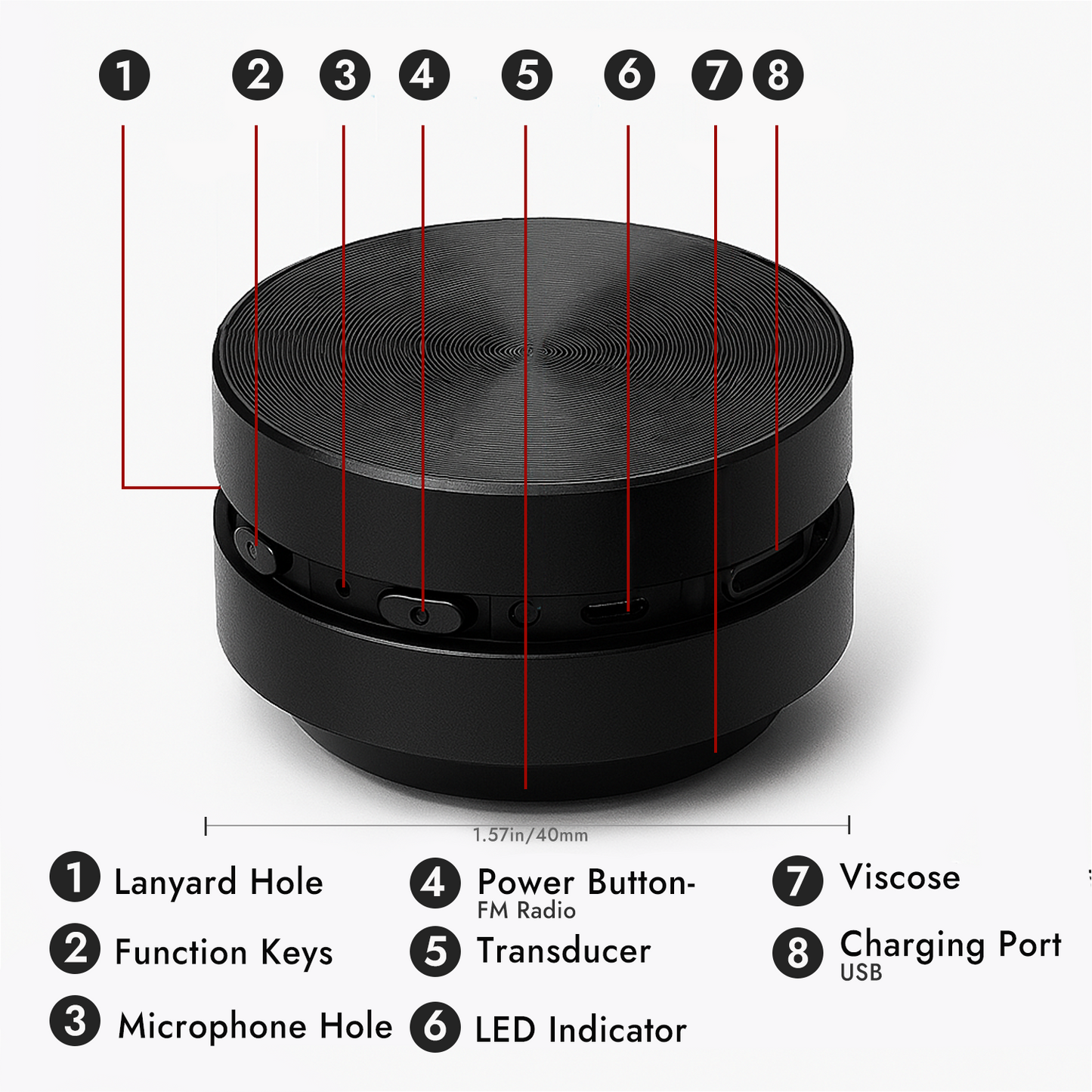 EchoBlaze® Surface Speaker 2.0