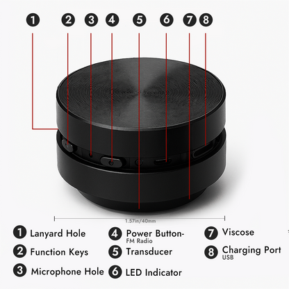 EchoBlaze® Surface Speaker 2.0